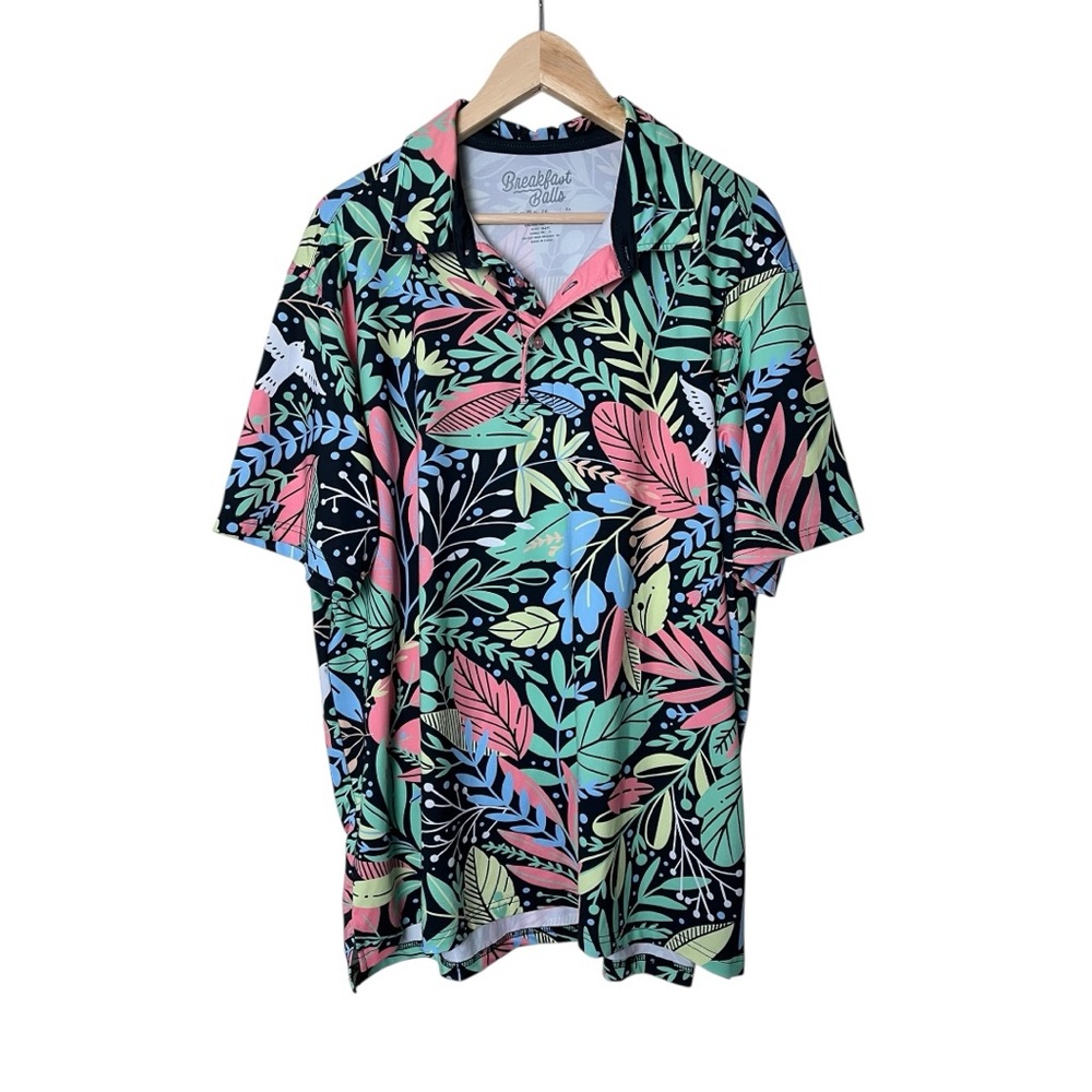 Breakfast Balls Springaling Shirt Men's Golf Polo Collar Happy Gilmore L